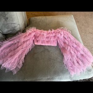 Worn once pink crop top